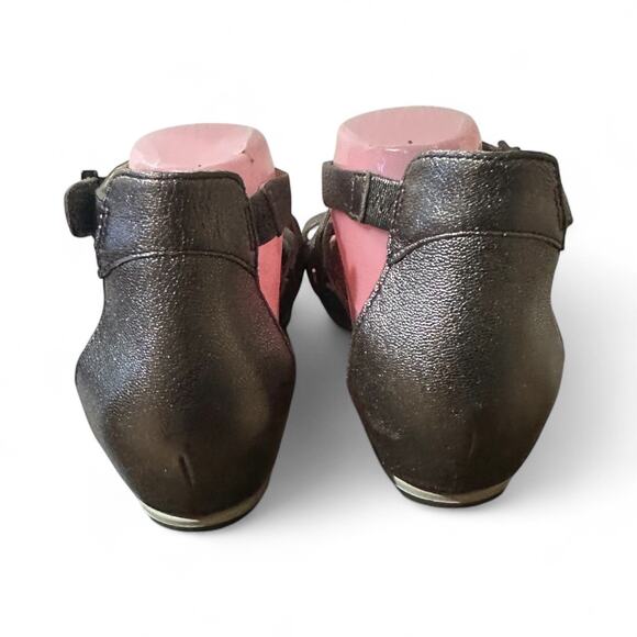 Dansko Vivian Gladiator Sandals Gray Metallic Leather EU40 US 9.5 Y2K Style - Picture 5 of 7